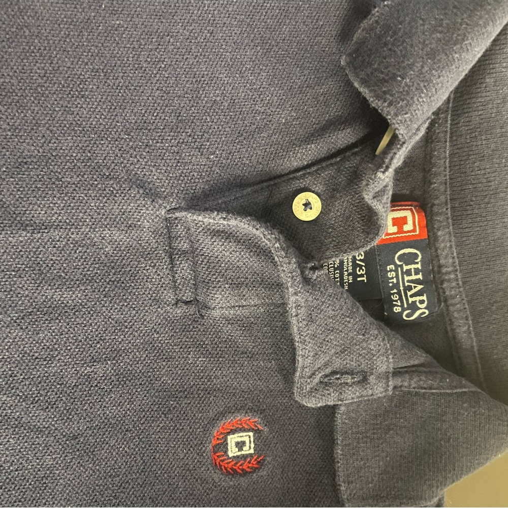 Chap 3t navy shortsleeve polo